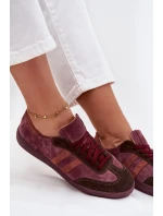 model 21707340 Semišové Nízké Dámské Tenisky Bordó - Zazoo model 21707340 Semišové Nízké Dámské Tenisky Bordó - Zazoo