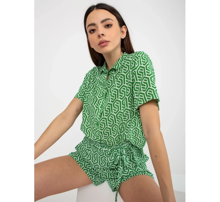 Dámská halenka model 18339303 zelená - FPrice Dámská halenka model 18339303 zelená - FPrice