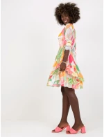 Šaty DHJ SK 0997 1.33X bílé a růžové