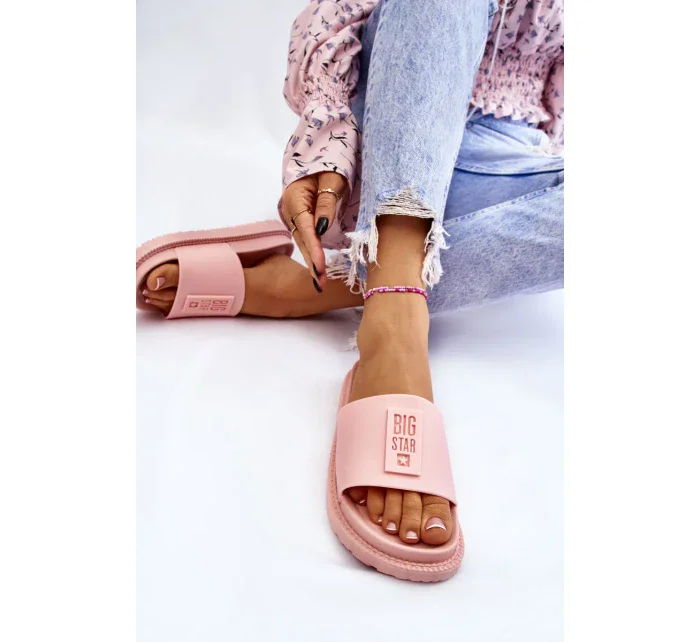 Dámské pantofle Big Star - světle růžové Dámské pantofle Big Star - světle růžové