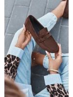 Dámské loafersy mokasíny s plochou podrážkou Roseline – tmavě hnědé Dámské loafersy mokasíny s plochou podrážkou Roseline – tmavě hnědé