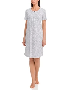 Dámská noční košile 12371-180 bílomodrá - Vamp