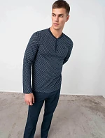 Klasické pánské dvoudílné pyžamo 17600 - Vamp