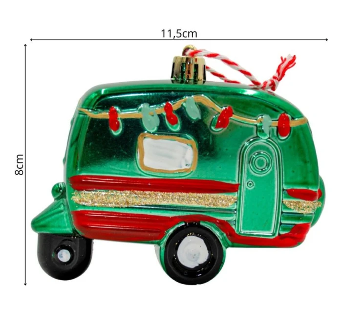 DEKORACE ZÁVĚSNÁ CETKA KARAVAN ZELENÁ DEKORACE ZÁVĚSNÁ CETKA KARAVAN ZELENÁ