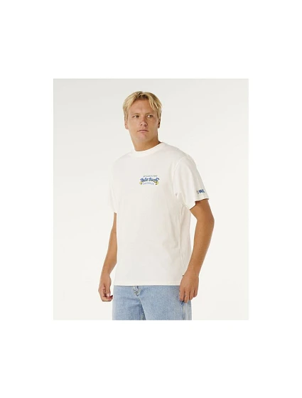 Pánské tričko RIP CURL Bells Pro 26 Event Tee, bílé Pánské tričko RIP CURL Bells Pro 26 Event Tee, bílé