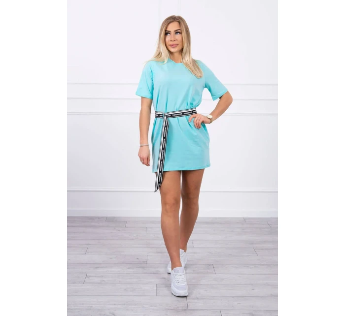 Šaty s ozdobným páskem mint Šaty s ozdobným páskem mint