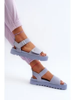 Semišové Sandály na Platformě Big Star model 21655470 - Big Star Shoes Semišové Sandály na Platformě Big Star model 21655470 - Big Star Shoes