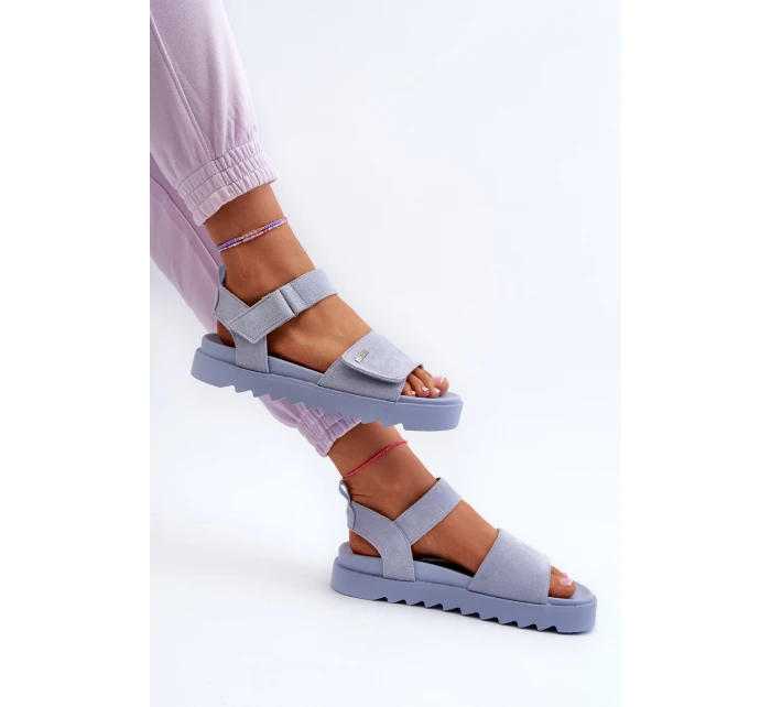 Semišové Sandály na Platformě Big Star model 21655470 - Big Star Shoes Semišové Sandály na Platformě Big Star model 21655470 - Big Star Shoes