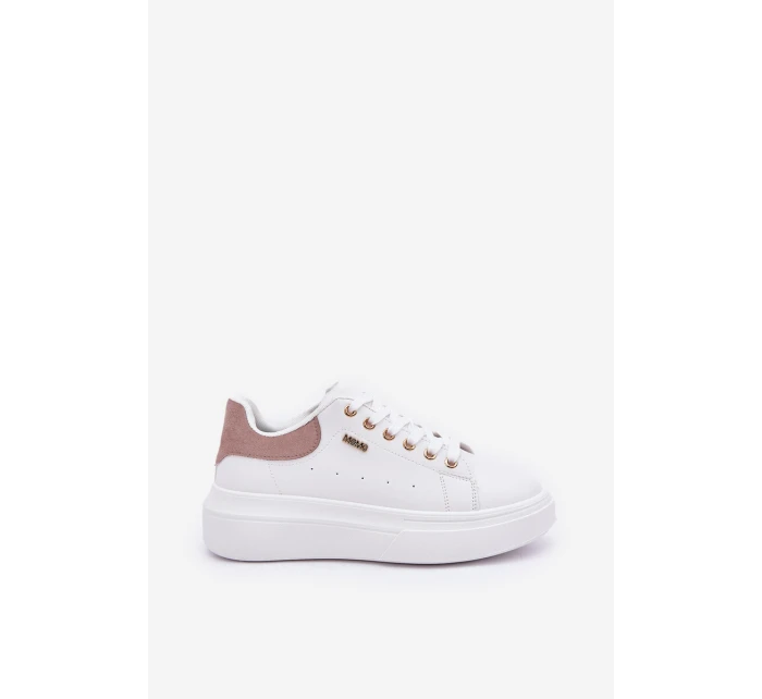 Dámské Sneakersy Na Platformě Eko Kůže Bílé Lelandine Dámské Sneakersy Na Platformě Eko Kůže Bílé Lelandine