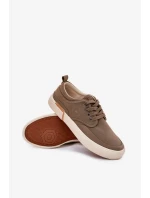 Pánské textilní tenisky Big Star – khaki