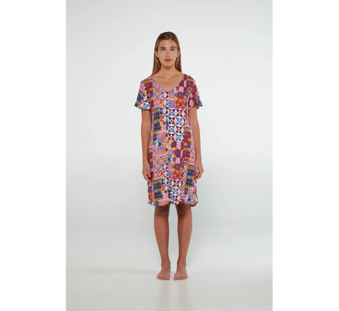 Noční košile s krátkými rukávy model 19696218 - Vamp