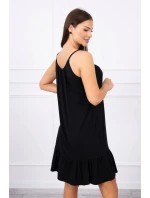 Šaty s model 21752900 páskem černé - K-Fashion