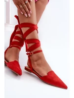 Šněrovací z se  červené model 21666749 - Boto