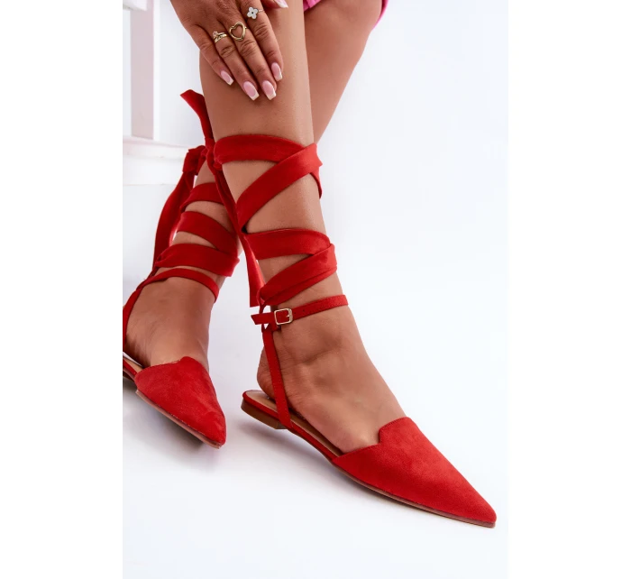 Šněrovací z se  červené model 21666749 - Boto