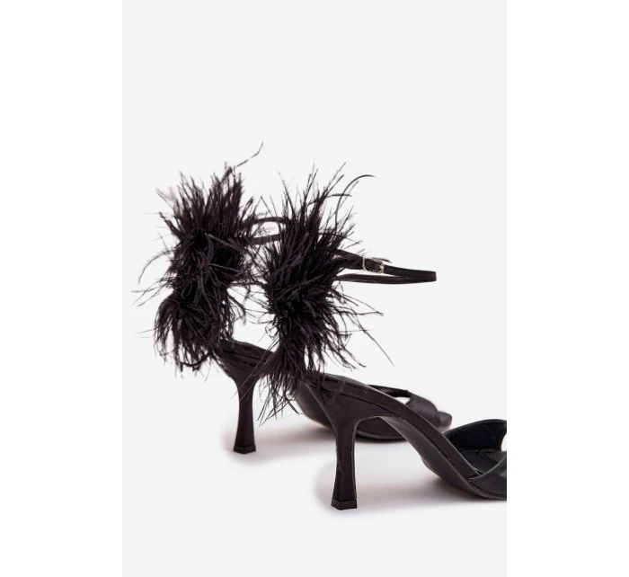 Sandály na jehlovém podpatku s Černé model 21757813 - Boto Sandály na jehlovém podpatku s Černé model 21757813 - Boto