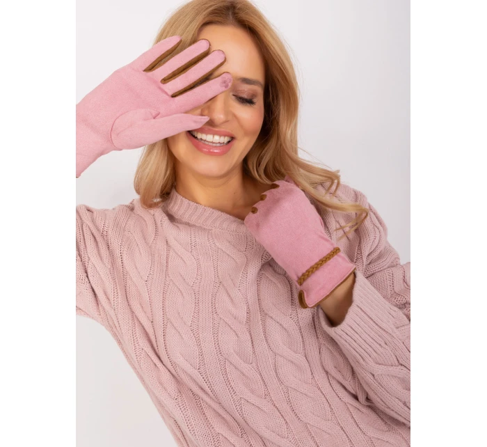 Rukavice AT RK 238601.25P světle růžová