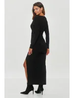 Večerní šaty model 21046456 černé - Makadamia