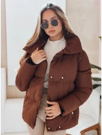 Dámská prošívaná zimní bunda LARO hnědá FashionStreet TY4958