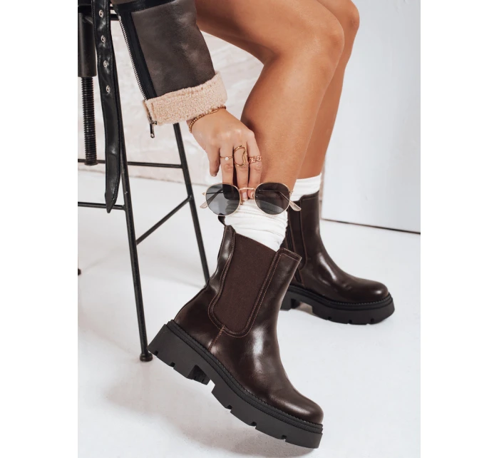 FashionStreet hnědé dámské boty ZY1208