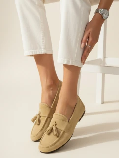 Dámské žluté semišové mokasíny Dstreet model 21996098 - FashionStreet