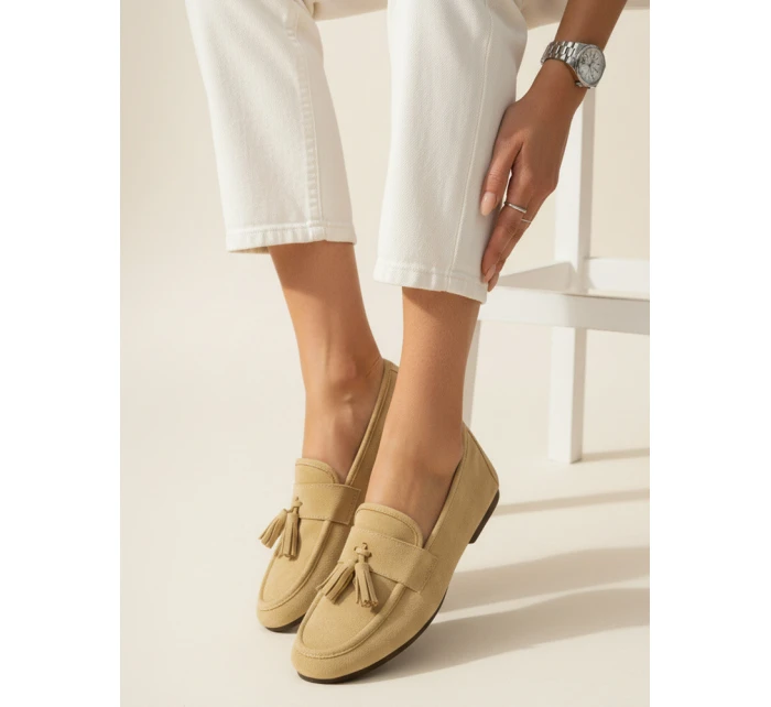 Dámské žluté semišové mokasíny Dstreet model 21996098 - FashionStreet