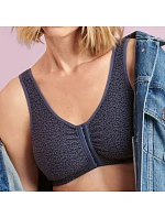 Chirurgická podprsenka Hazel zapínání vpředu 5765X steel grey - Anita Care