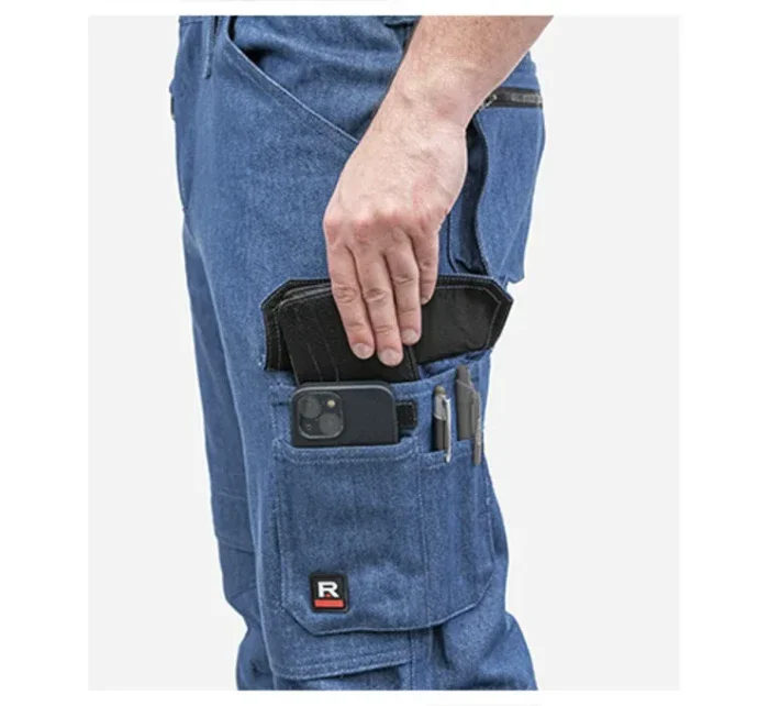 Vertex pracovní džíny pánské světlý denim