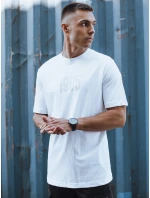 Pánské bílé tričko s potiskem FashionStreet RX5519