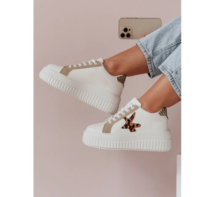 Dámské tenisky na platformě STARPAN beige FashionStreet ZY0869