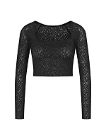 Dámský top ZERO Feel Bliss Top Long Sle. - BLACK - černý 0004 - SLOGGI