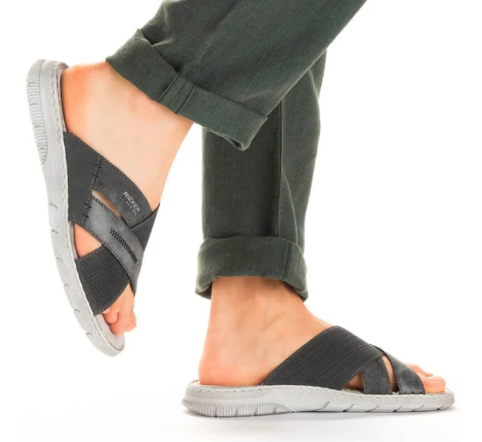 Pohodlné žabky M model 19373050 grey - Rieker