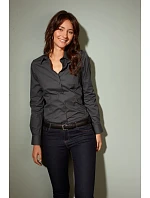 JN 641 Popelínová business halenka s dlouhým rukávem model 22487486 navy - Daiber JN 641 Popelínová business halenka s dlouhým rukávem model 22487486 navy - Daiber