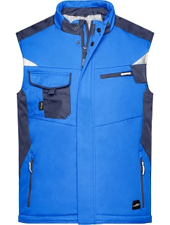 Daiber JN 825 Pracovní zimní softshellová vesta - Strong 02.0825 royal/navy
