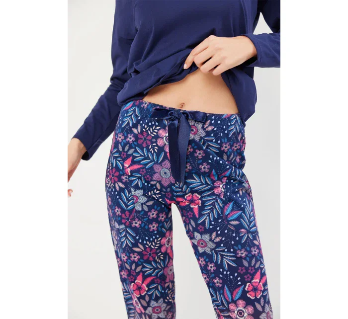 Italian Fashion Folk long length sp. barva:navy blue/print Italian Fashion Folk long length sp. barva:navy blue/print