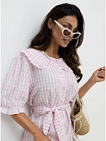 Šaty MI SK 32807 1.17P světle růžové