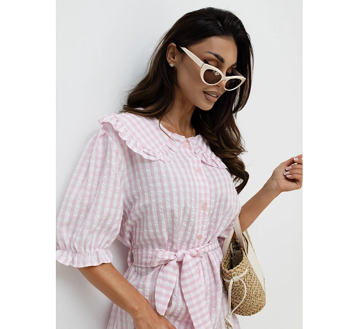 Šaty MI SK 32807 1.17P světle růžové