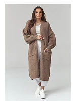 Svetr na zapínání  model 226869 Makadamia