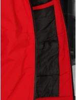 Pánská zimní bunda s kapucí červená FashionStreet TX5121