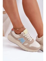 Dámské Sneakersy Na Platformě Béžové Tenanela Dámské Sneakersy Na Platformě Béžové Tenanela