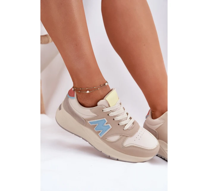 Dámské Sneakersy Na Platformě Béžové Tenanela Dámské Sneakersy Na Platformě Béžové Tenanela