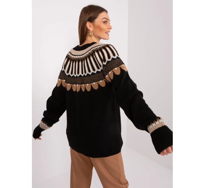 Svetr LC SW 0342.06X černá Svetr LC SW 0342.06X černá