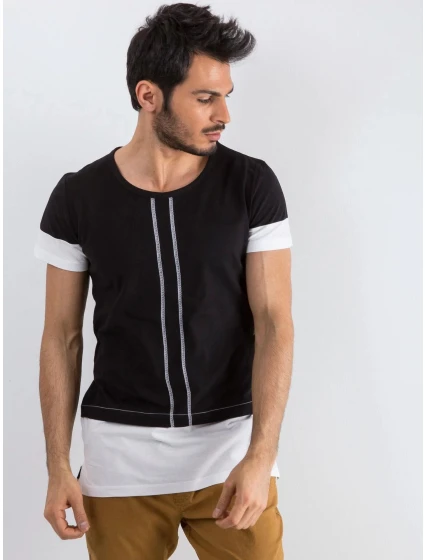 Pánské tričko s vložkami NT009 - FPrice Pánské tričko s vložkami NT009 - FPrice