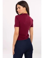 Svetr s krátkým rukávem model 219594 Factory Price Svetr s krátkým rukávem model 219594 Factory Price