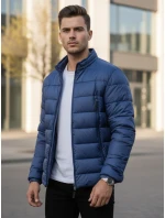 FashionStreet pánská tmavě modrá prošívaná bunda TX4446 FashionStreet pánská tmavě modrá prošívaná bunda TX4446