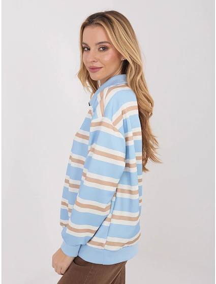 Damska bluza z rozpinana stójką Goodlookin jasnoniebieska (9981) Damska bluza z rozpinana stójką Goodlookin jasnoniebieska (9981)