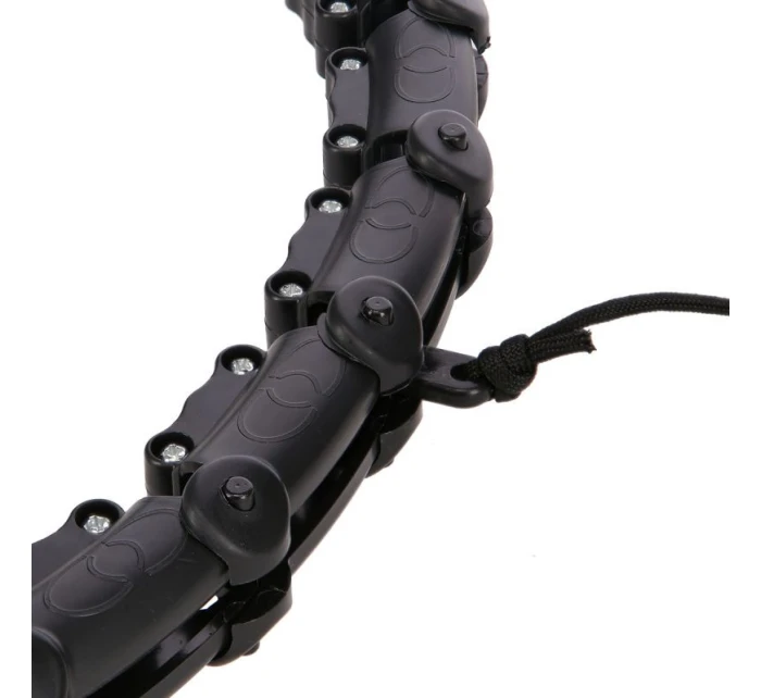 Hula Hop set HHW11 BLACK s výstupky a závažím + opasek BR163 BLACK PLUS SIZE HMS Hula Hop set HHW11 BLACK s výstupky a závažím + opasek BR163 BLACK PLUS SIZE HMS