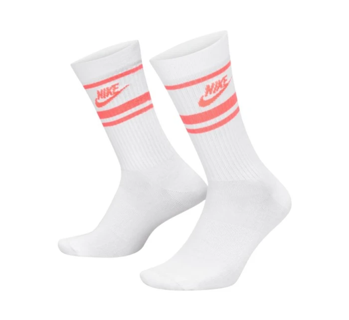 Nike NK Nsw Everyday Essential CR ponožky 3 páry bílé DX5089 100
