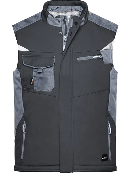 Daiber JN 825 Pracovní zimní softshellová vesta - Strong 02.0825 black/carbon Daiber JN 825 Pracovní zimní softshellová vesta - Strong 02.0825 black/carbon