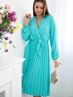 Šaty se svázaným plisovaným lemem mincovna