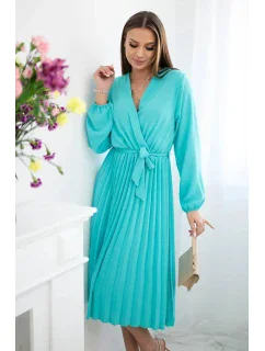 Šaty se svázaným plisovaným lemem mincovna